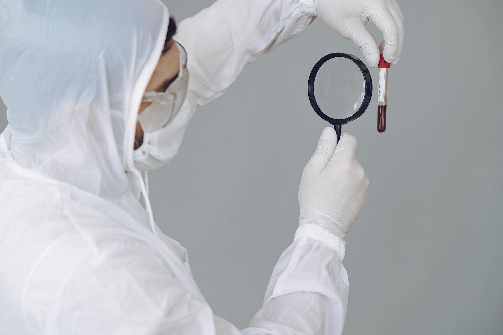 Labors geben Aufschluss über die Art der verschmutzung